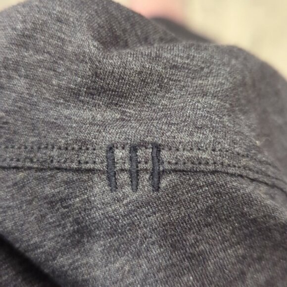 Lululemon Evolution Short Sleeve Polo Shirt *Pique Fabric Heathered Black - Picture 6 of 9